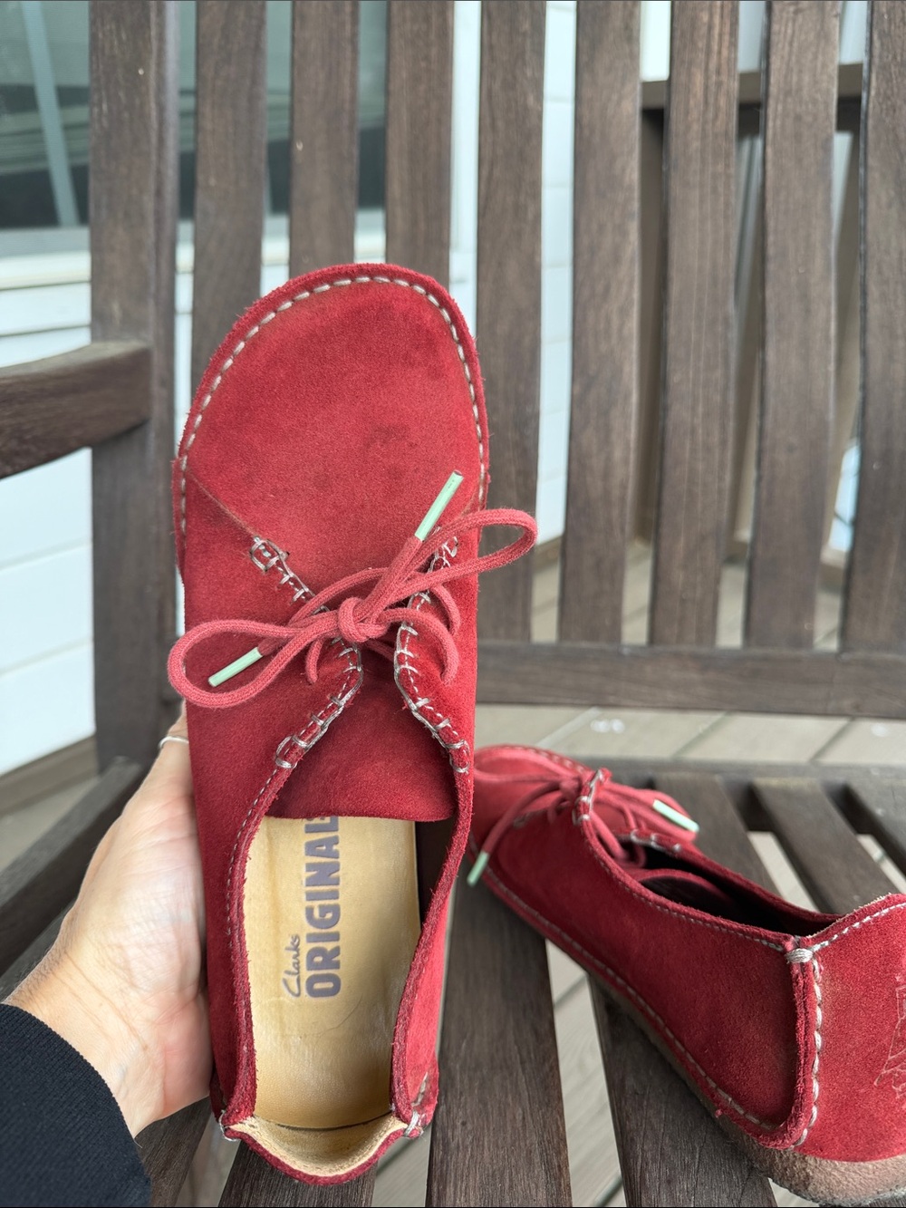 Clark’s suede leather moccasin shoes - Picture 8 of 8